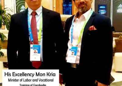 His Excellency Mon Kria, Minister of Labor and Vocational Training of Cambodia